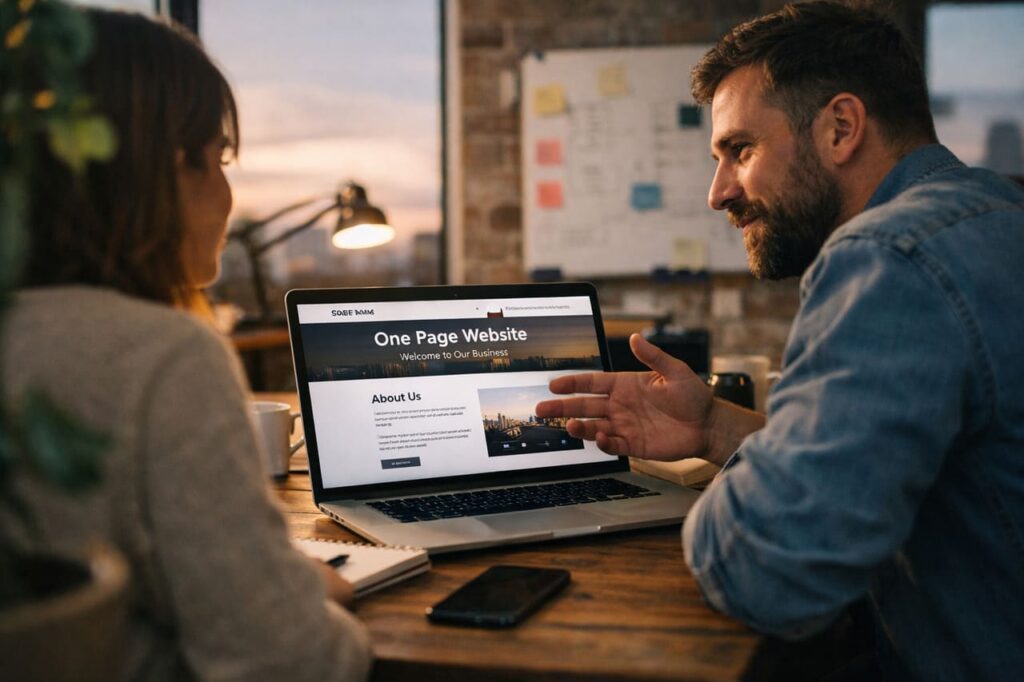 Création de site one page WordPress à Anglet mais pas chez Cheap Site BAB !