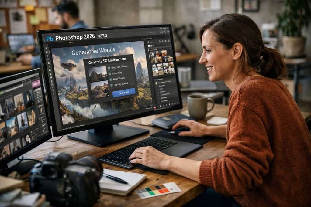 La derniere innovation Photoshop 2026 v27.0 : ce qui change vraiment pour vos créations de logo, flyers et chartes graphiques mesdames !